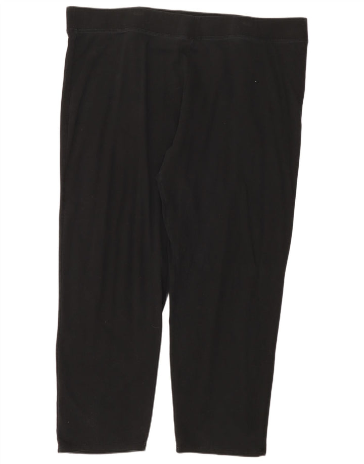 Zara Leggings Femme UK 24 4XL Coton Noir