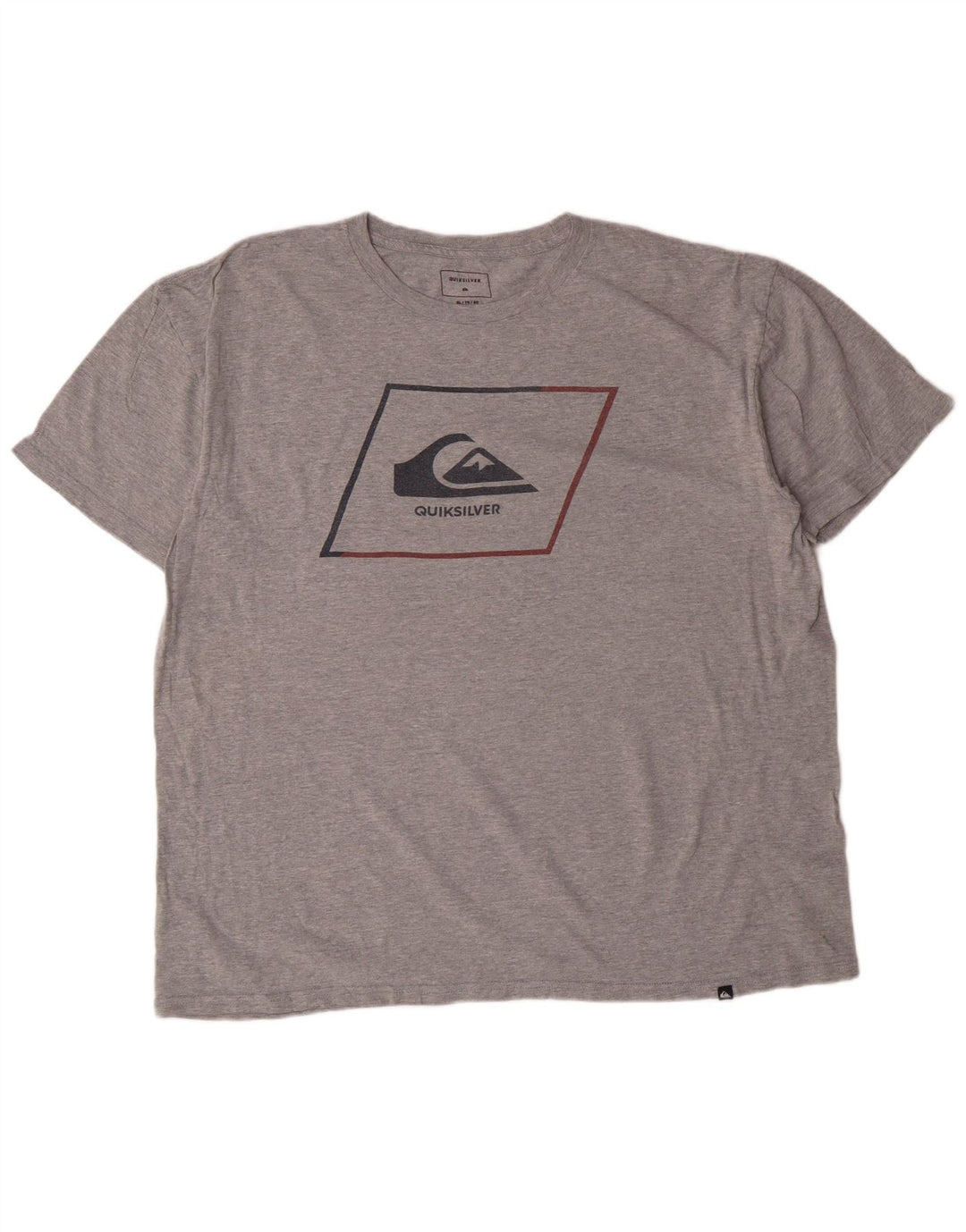 Quiksilver Mens Regular Fit Graphic T-Shirt Top XL Gris Moucheté Coton