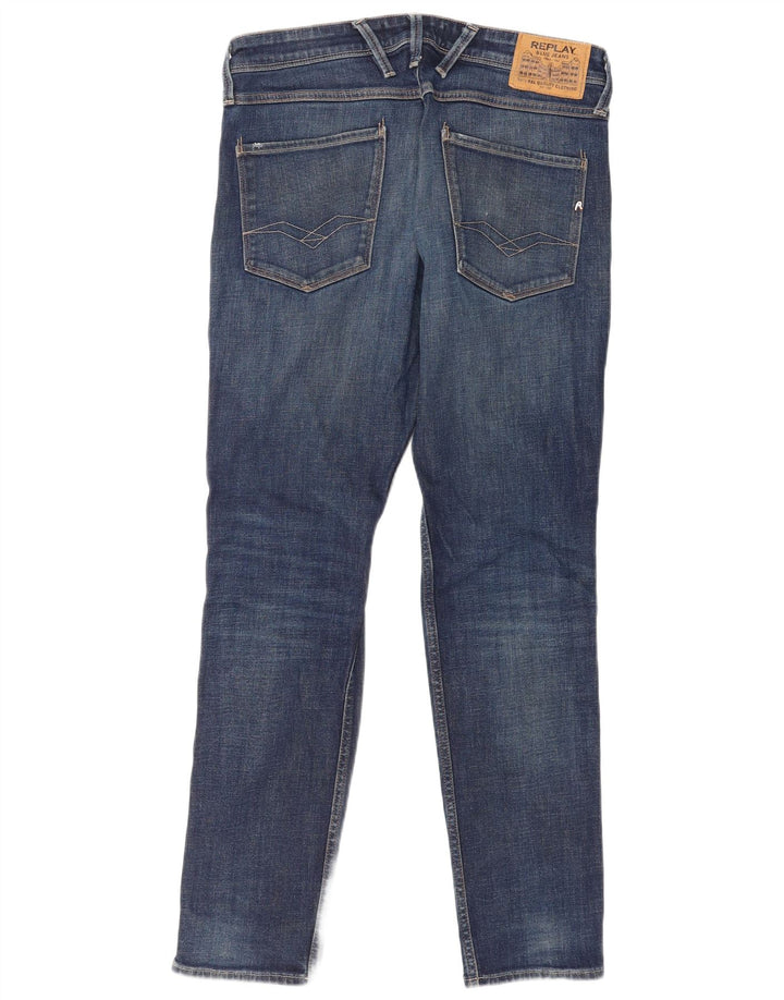 Replay Jean Slim Homme W33 L32 Bleu Coton