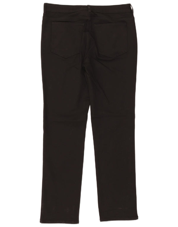 WHITE STUFF Pantalon droit décontracté pour femme UK 12 Medium W32 L30 Noir