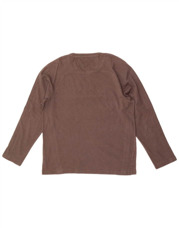 Champion Haut Graphique à Manches Longues Homme Gris Moyen Coton
