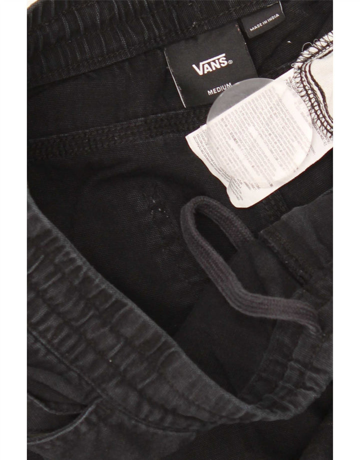 Vans Pantalon cargo droit pour homme Medium W32 L28 Noir Coton