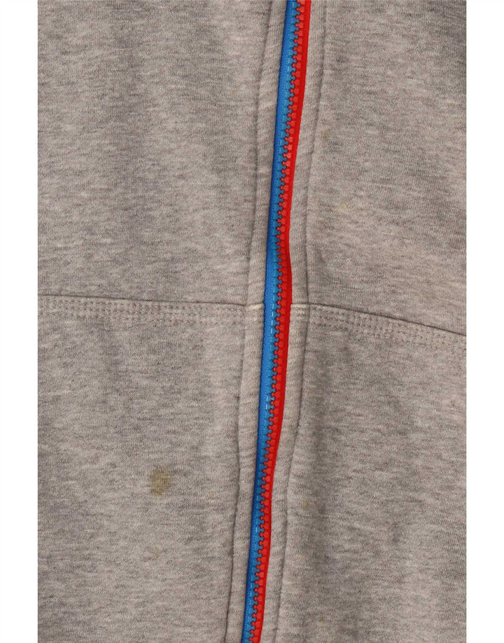 Nike Pull à capuche zippé en coton gris moyen pour homme