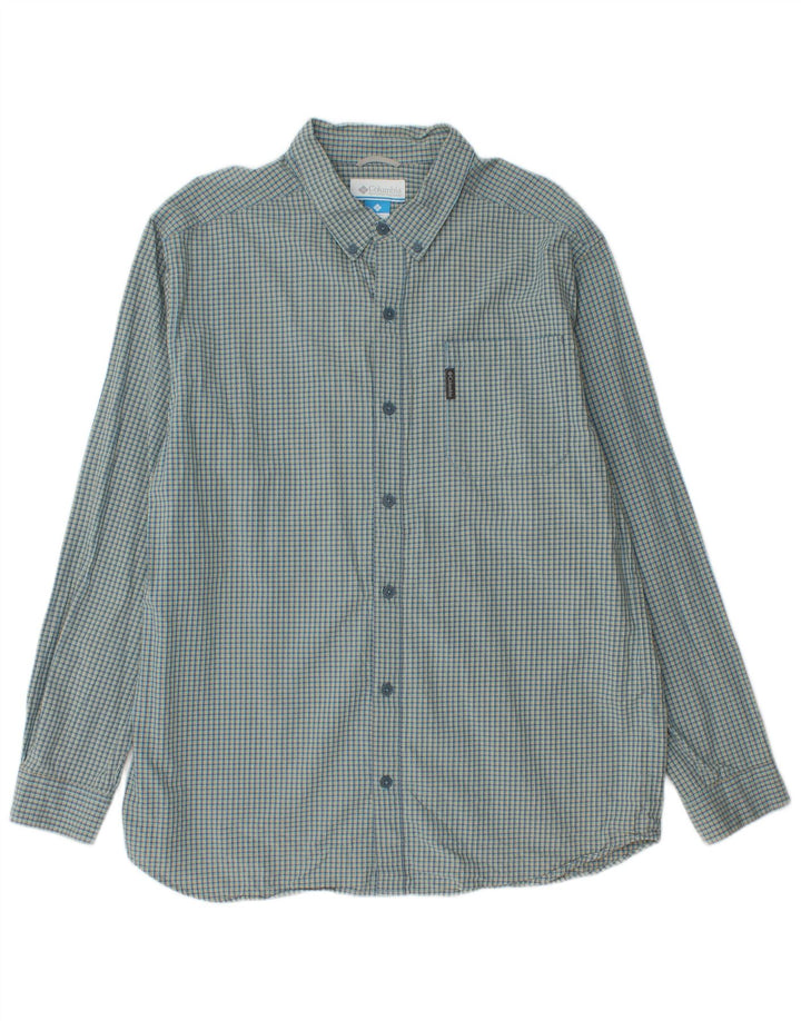 Columbia Chemise Homme XL Vert Carreaux Coton