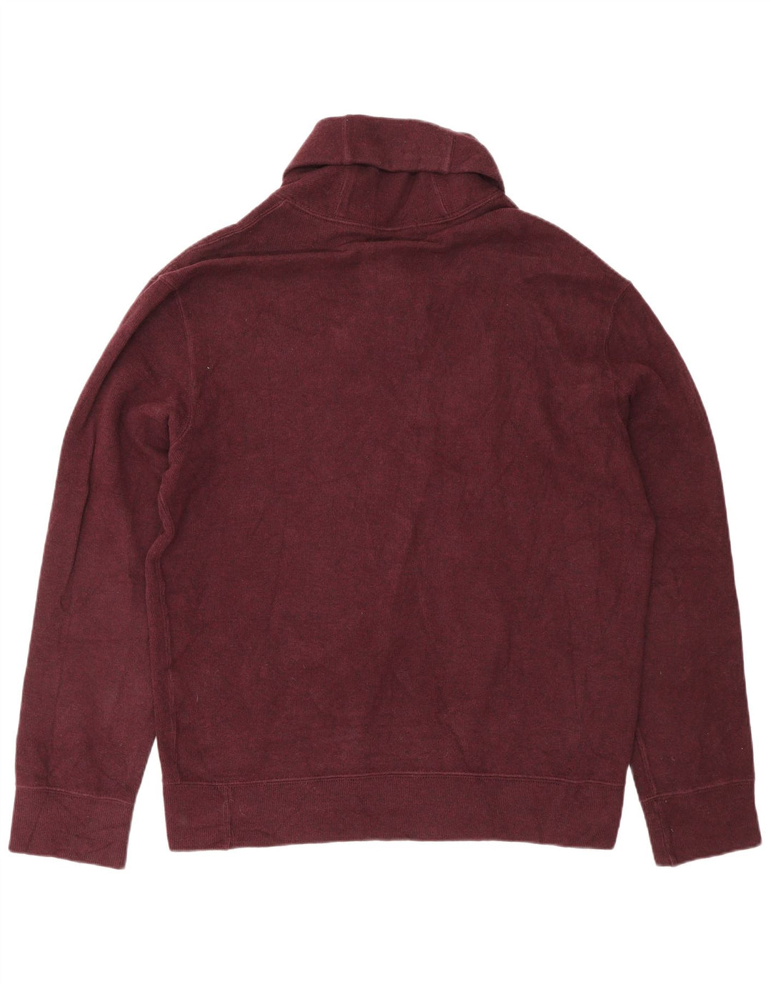 POLO RALPH LAUREN Pull à col châle pour homme en coton bordeaux moyen