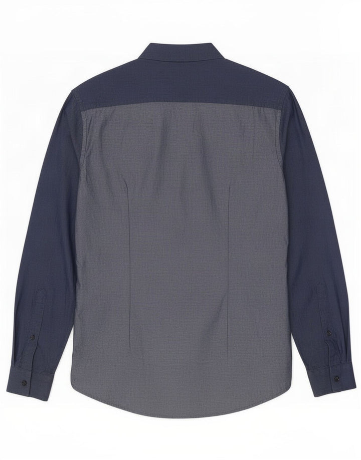 Trussardi Chemise Homme Taille 40 Bleu Marine Moyen Coton