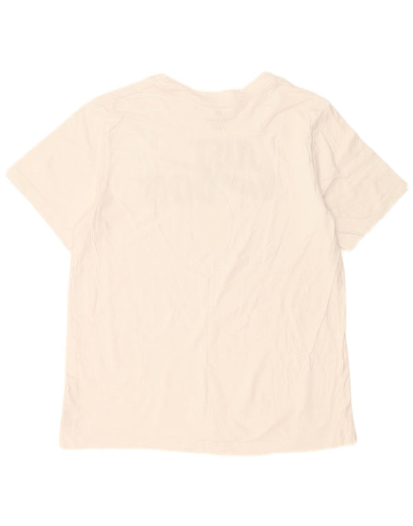 Nike T-shirt graphique pour homme en coton blanc Taille L