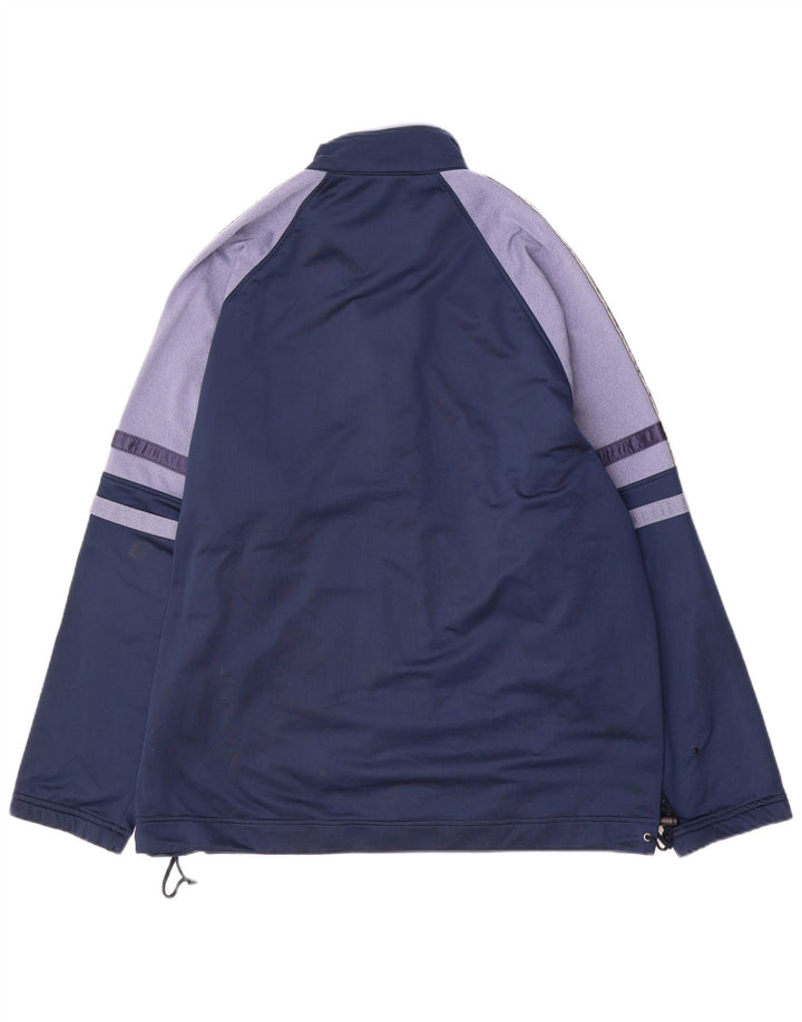 ASICS Veste de survêtement graphique pour hommes XL Bleu marine Colourblock