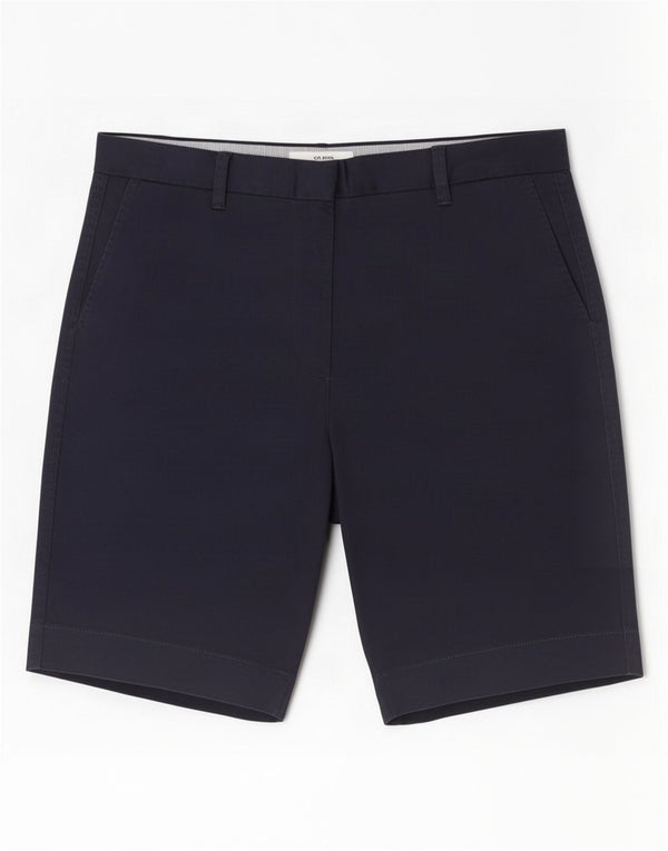 Marks & Spencer Short Chino Femme UK 14 Large W32 Bleu Marine Coton