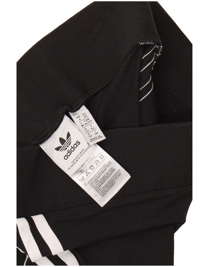 ADIDAS Leggings Femme UK 6 XS Noir Coton