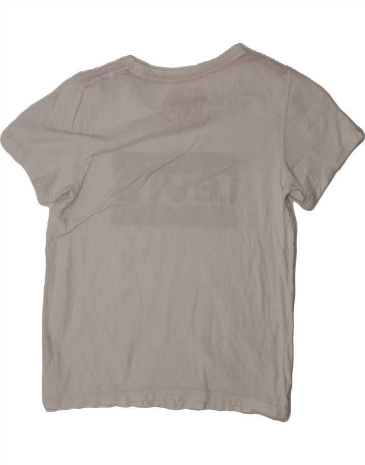 LEVI'S Boys Graphic T-Shirt Top 9-10 Years White Cotton Vintage Levi's and Second-Hand Levi's from Messina Hembry 