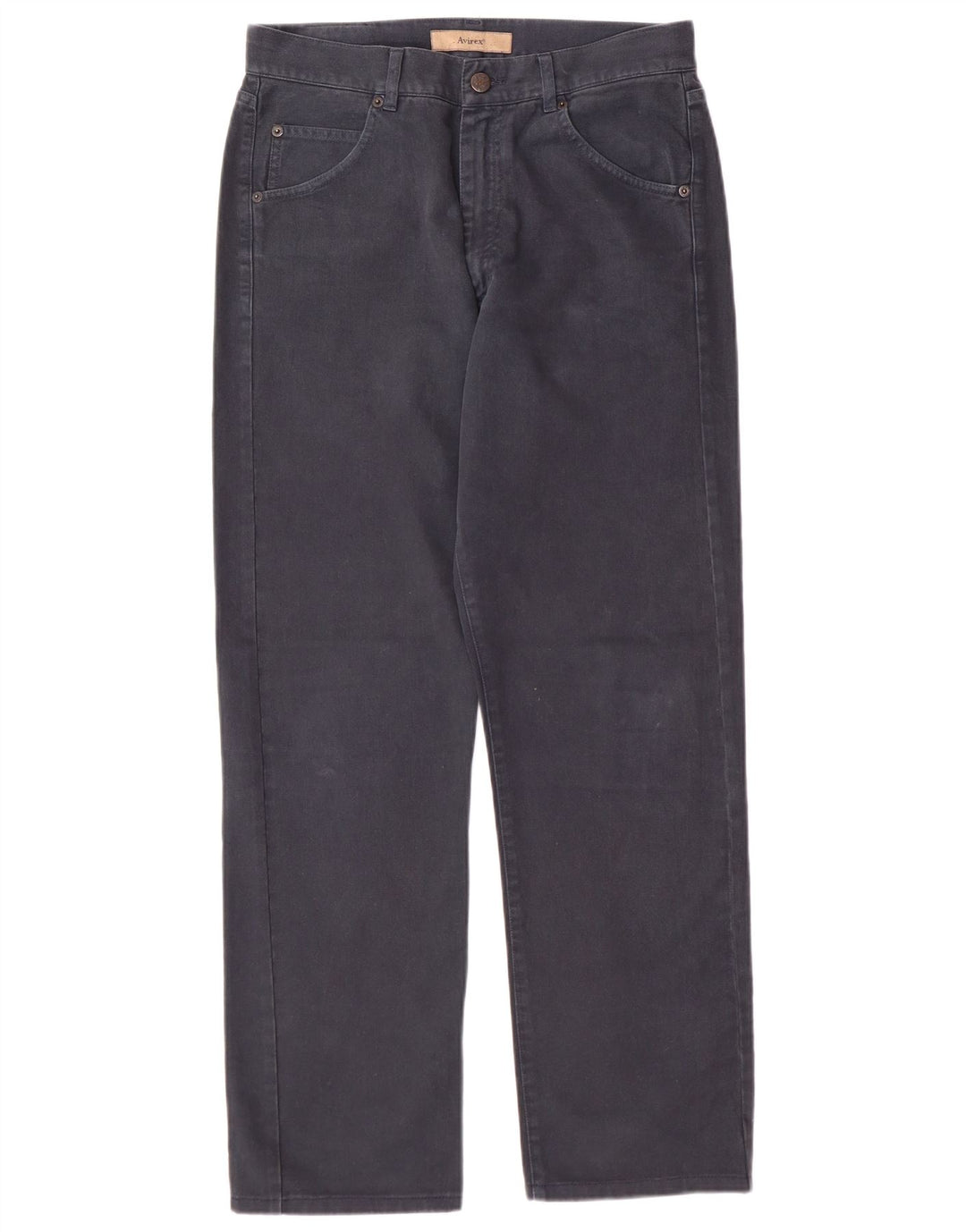 AVIREX Jean droit homme W30 L29 bleu marine coton