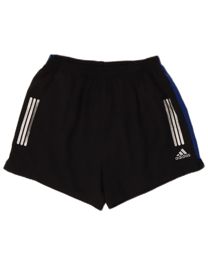 Adidas Short de sport Climalite Homme Noir Moyen Polyester Colorblock