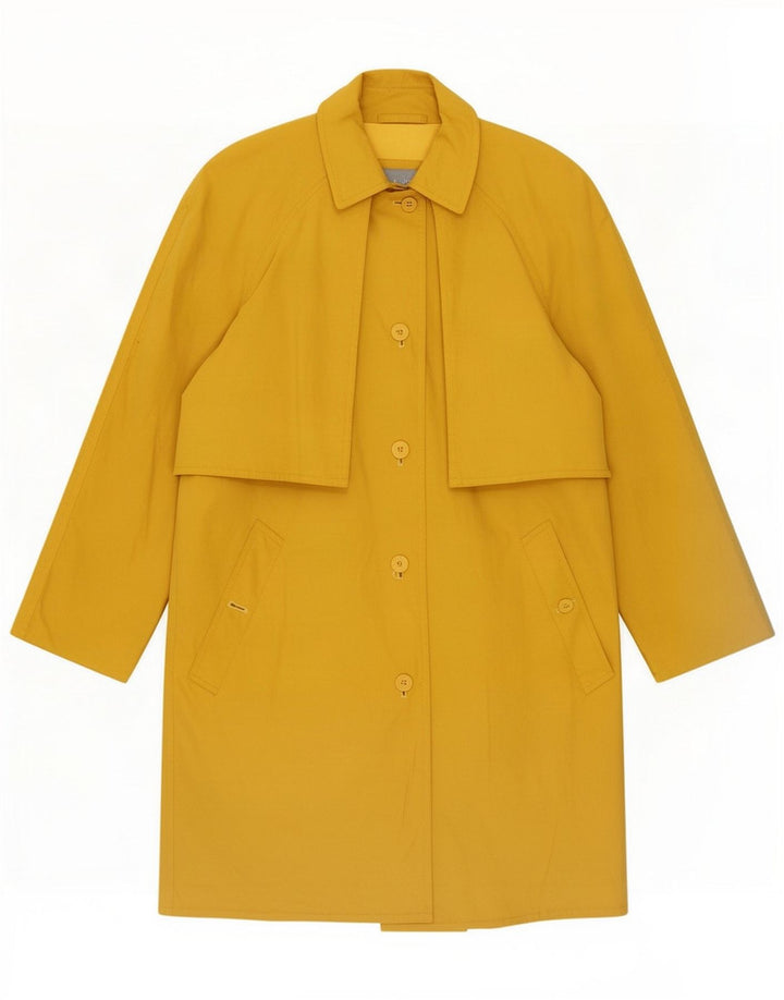 Trench-Coat Vintage Femme IT 42 Jaune Moyen