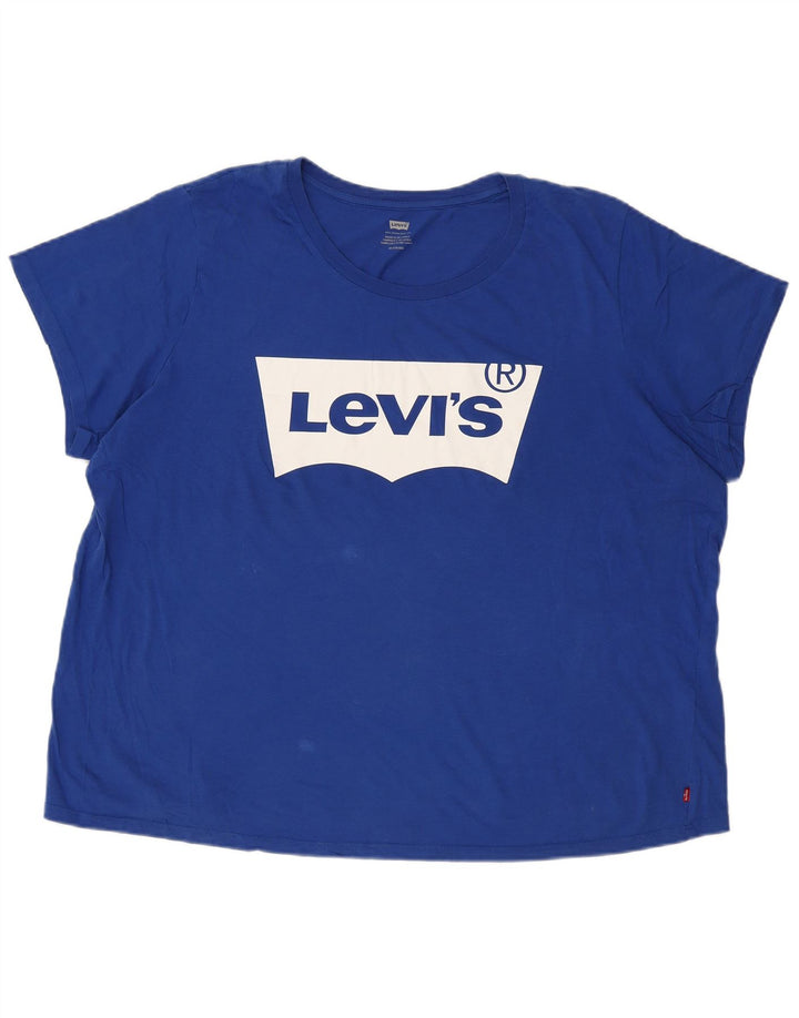 Levi's T-Shirt Graphique Homme 3XL Bleu Coton
