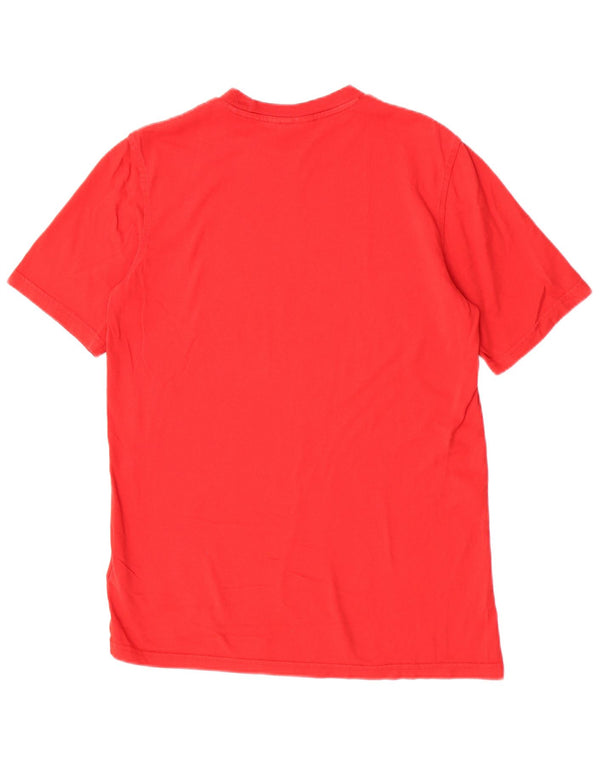 Adidas Mens Graphic T-Shirt Top Petit Rouge Coton