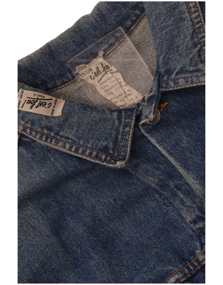 veste en denim homme vintage UK 38 coton bleu moyen