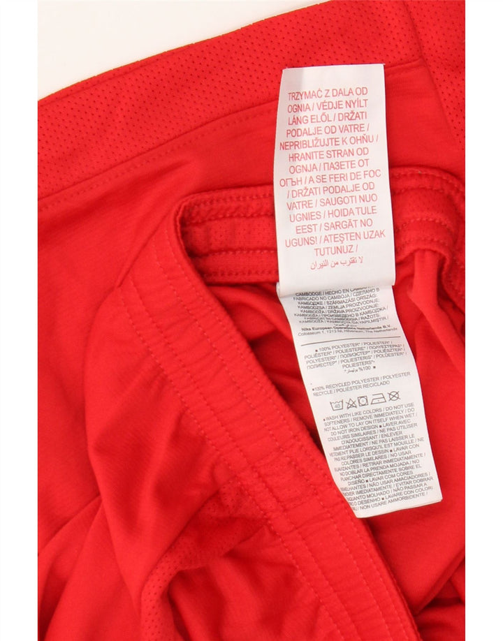 Short de sport Nike Dri Fit garçon 10-11 ans rouge moyen polyester