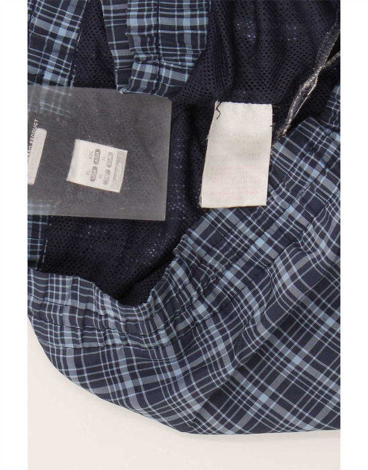 Umbro Short de Bain XL Homme Bleu Marine à Carreaux Polyester