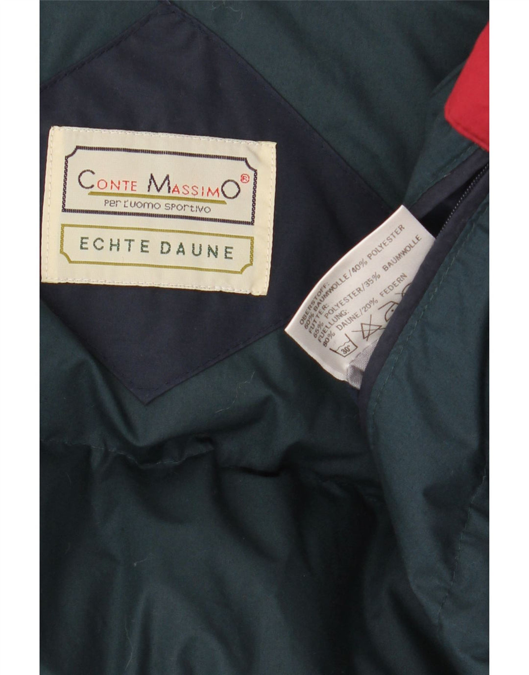 Conte Massimo Veste matelassée pour homme IT 56 3XL Bleu marine Colourblock Coton