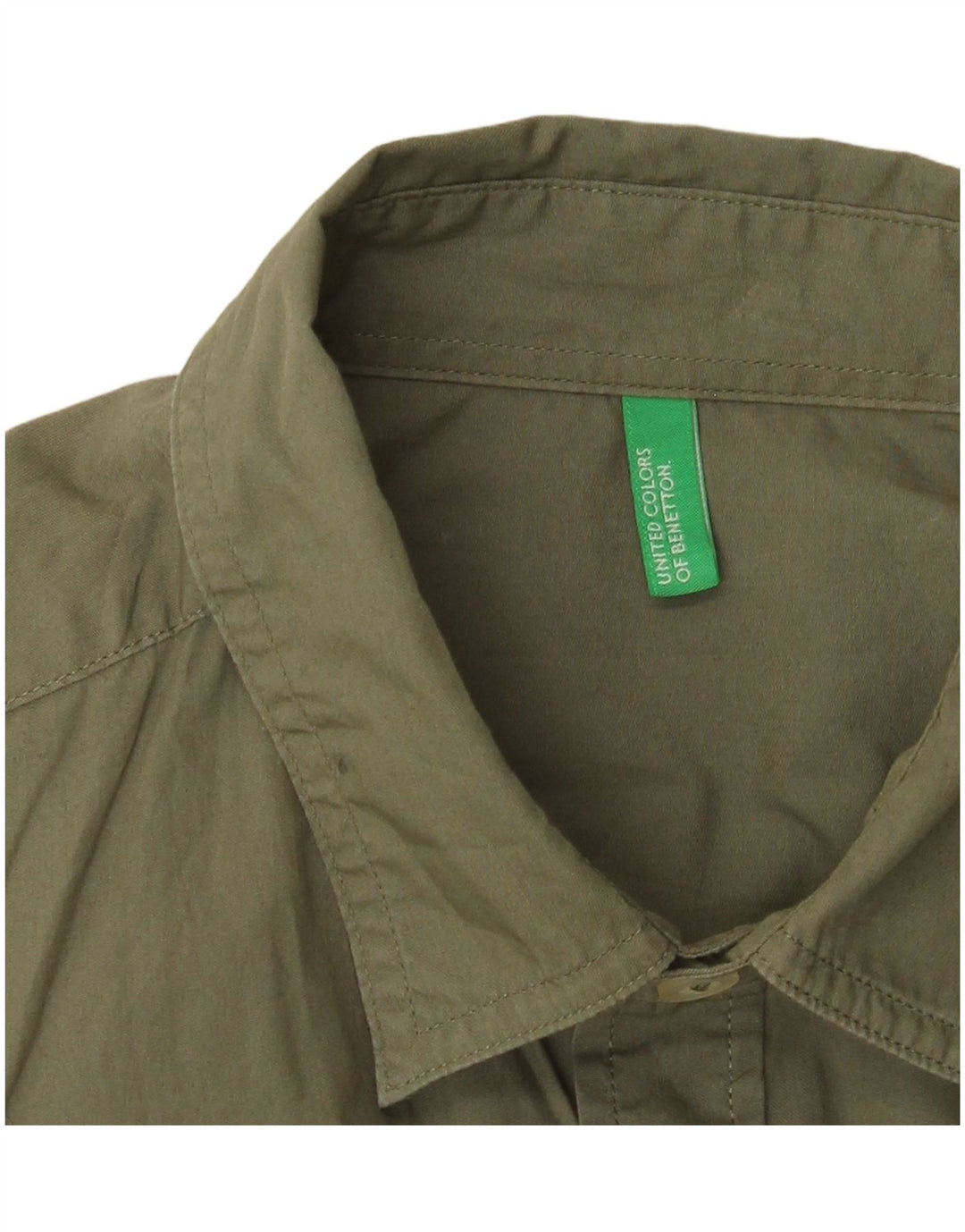 BENETTON Chemise Homme Petit Kaki