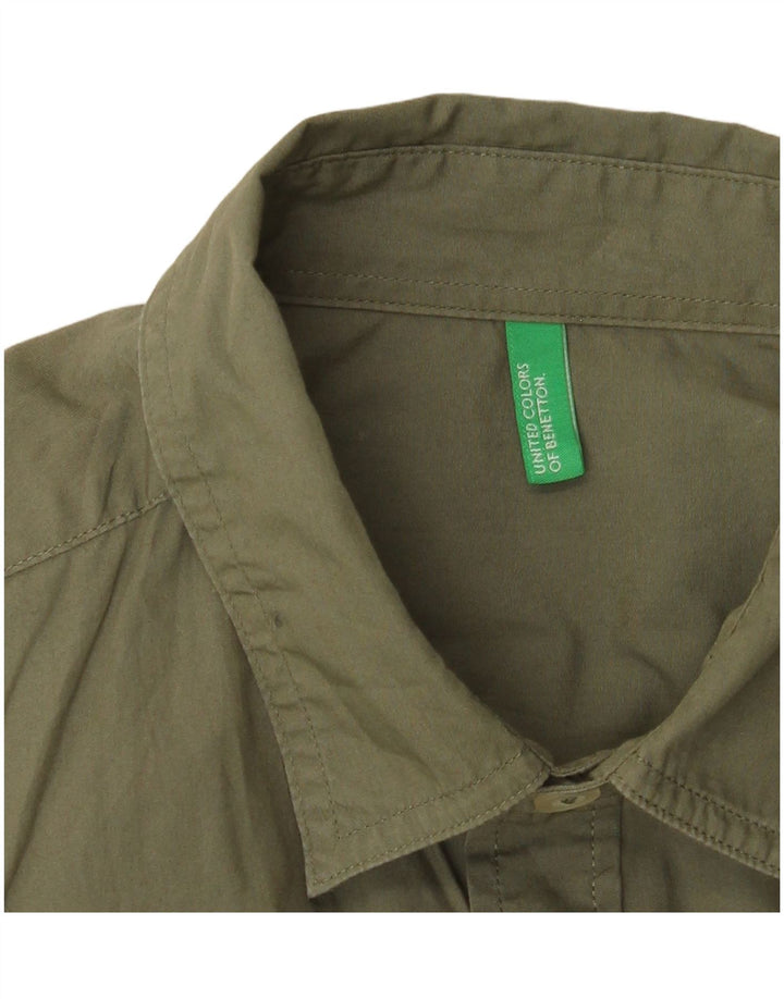 BENETTON Chemise Homme Petit Kaki