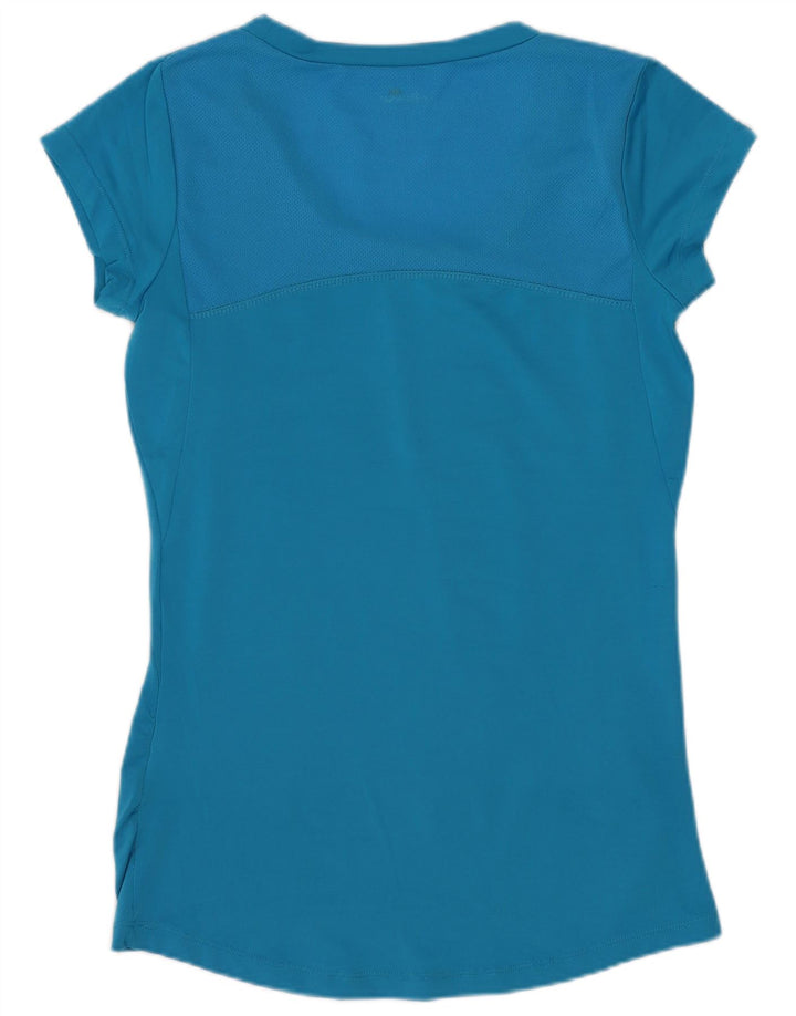 Ellesse Femme T-Shirt Top UK 8 Small Bleu Polyester