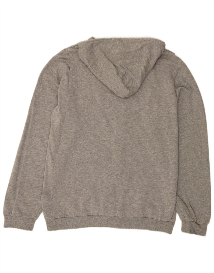 Nike Pull à capuche zippé pour homme Grand coton gris