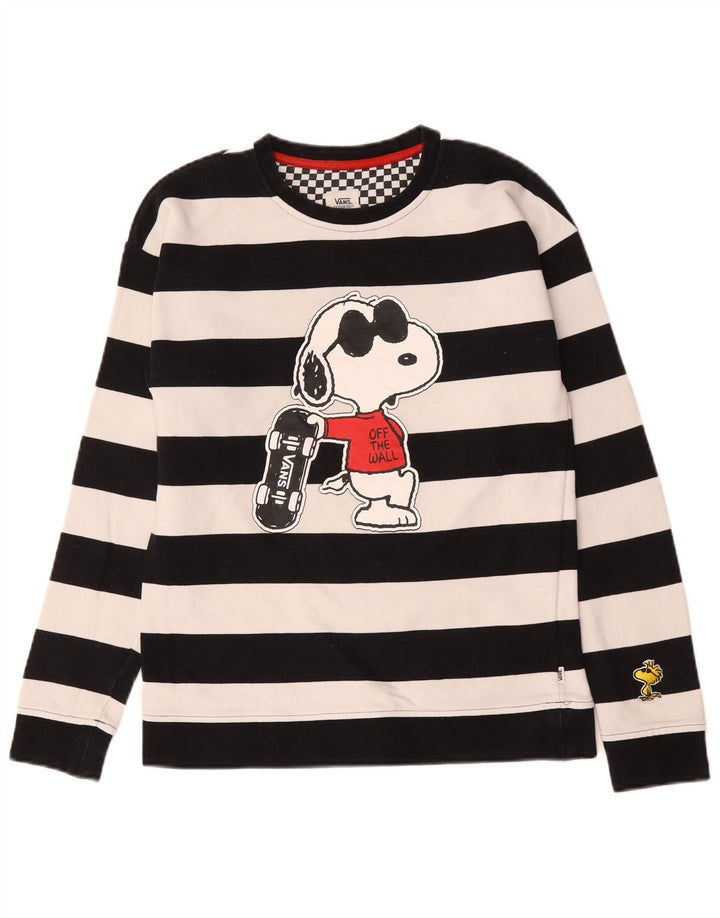 Vans Hommes Peanuts Graphic Haut à manches longues Petit coton rayé noir