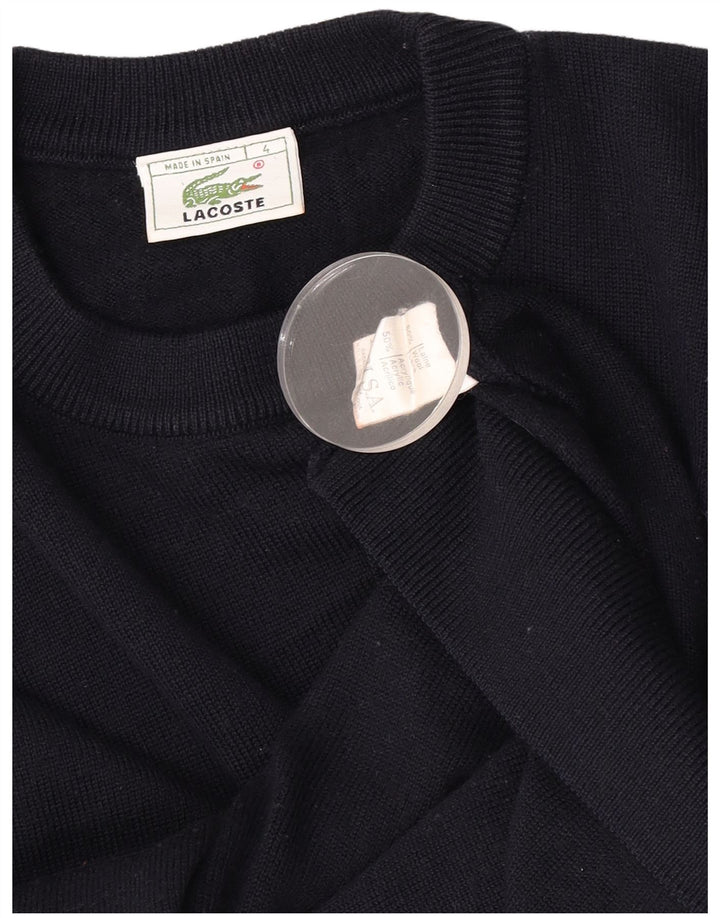 Lacoste Pull ras du cou pour homme Taille 4 Laine bleu marine moyen