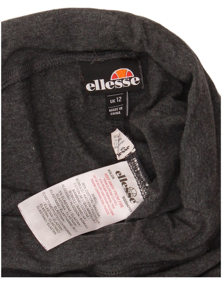 Ellesse Leggings graphiques pour femmes UK 12 coton noir moyen