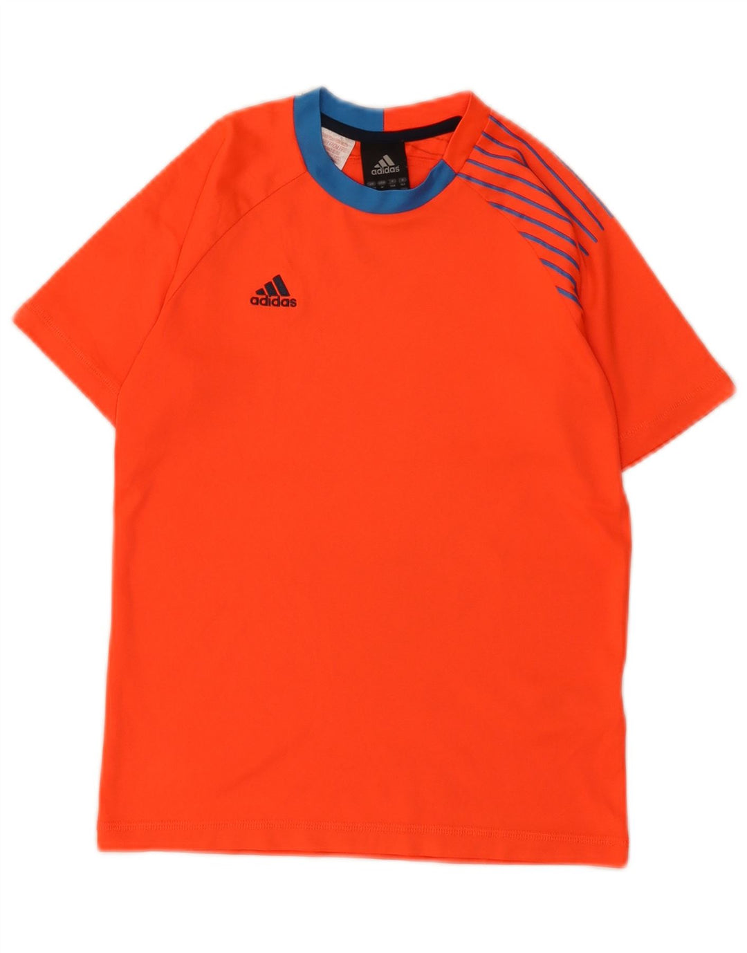Adidas Garçons Predator T-Shirt Top 11-12 ans Orange Colorblock Polyester