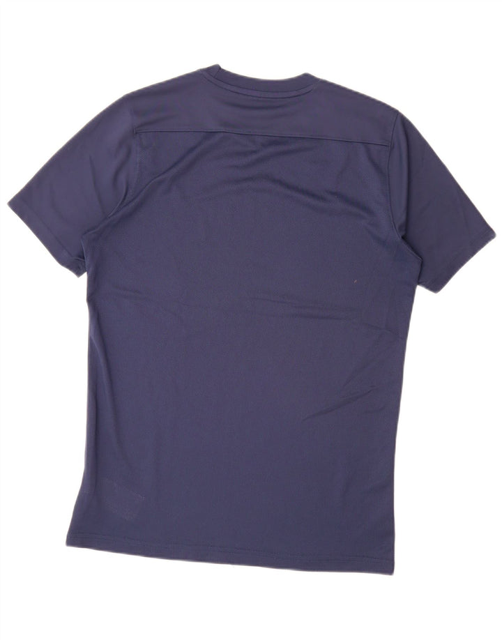 Nike Hommes Dri Fit T-Shirt Haut Bleu Marine Moyen Polyester