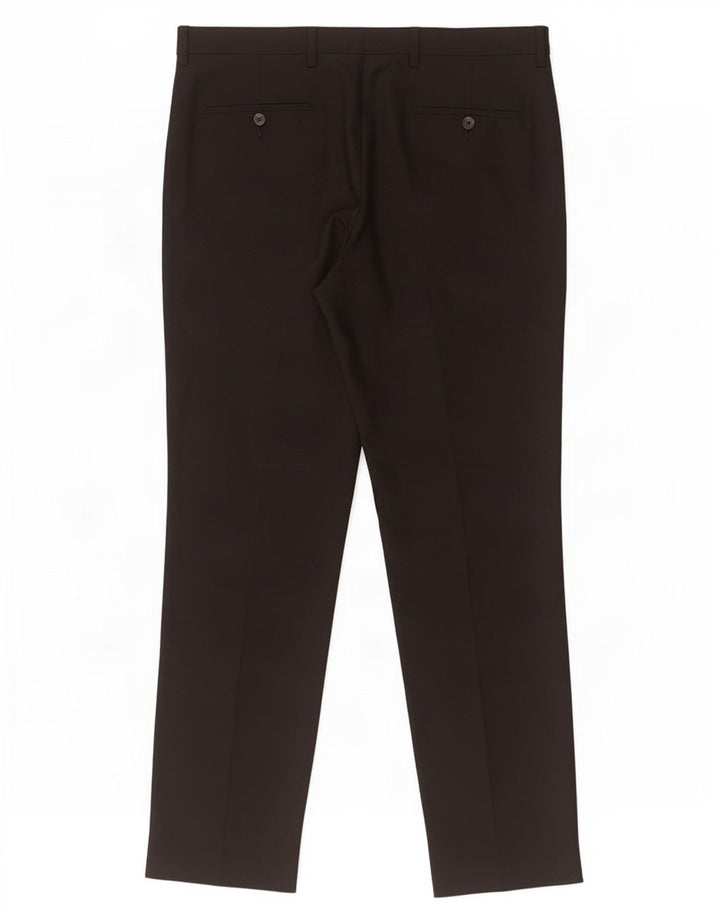 Marks & Spencer Pantalon Chino Coupe Regular Homme W36 L33 Noir Polyester