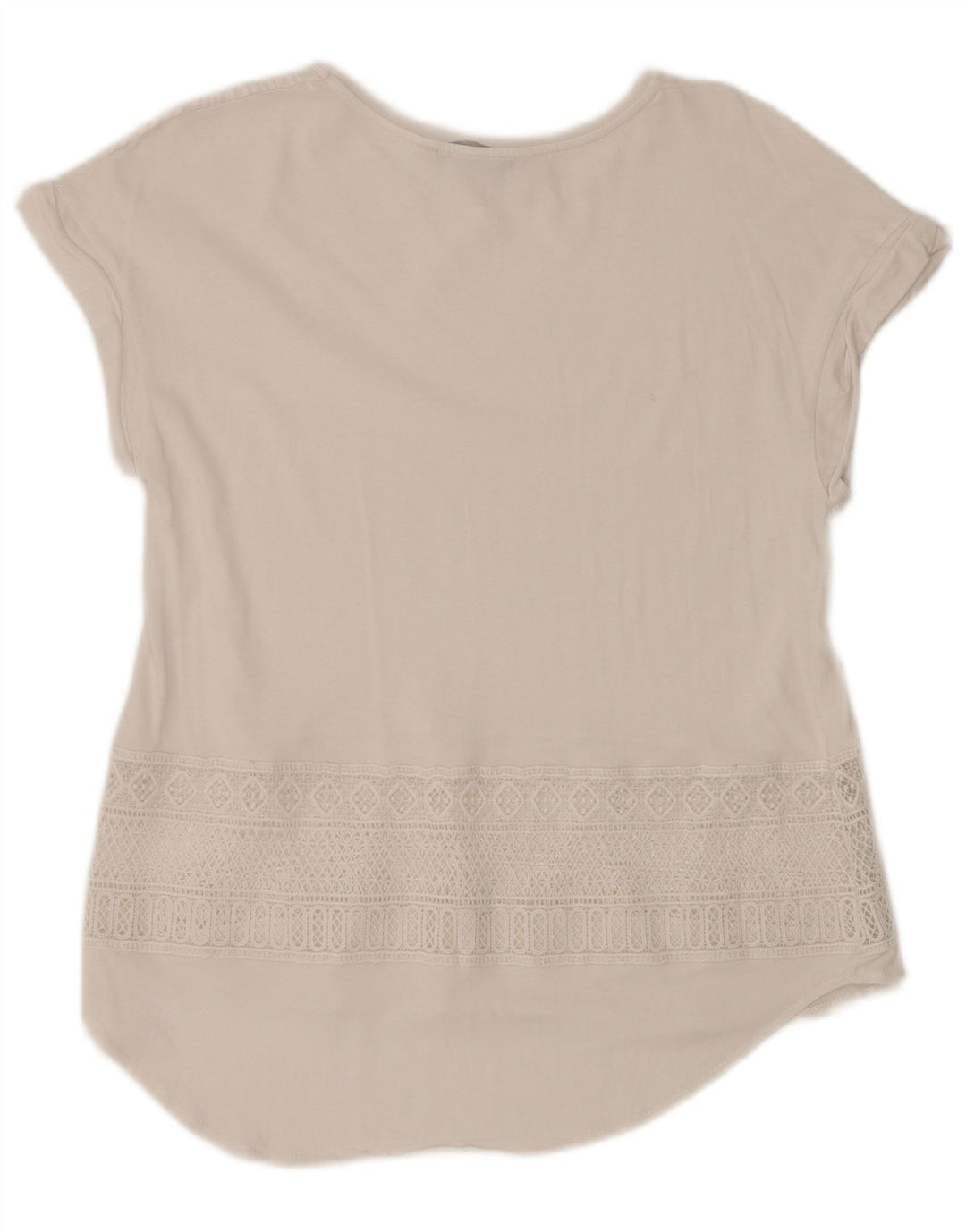 DESIGUAL Chemisier graphique pour femme UK 12 Medium Blanc Géométrique