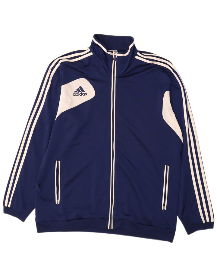 ADIDAS Veste de survêtement pour homme UK 46/48 XL Bleu marine Colourblock