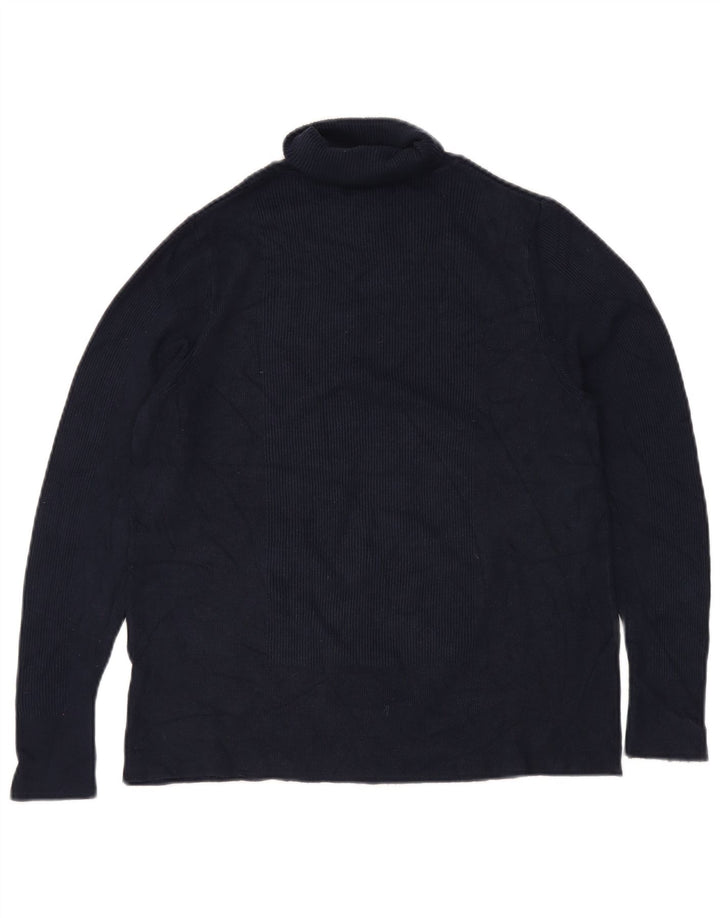 MARKS & SPENCER Pull col roulé pour femme UK 22 3XL Bleu marine