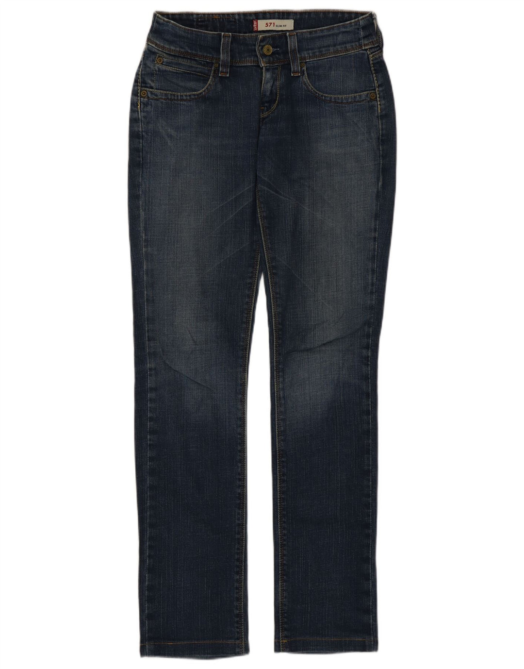 Levi's Jean Slim 571 Femme W27 L31 Bleu Coton