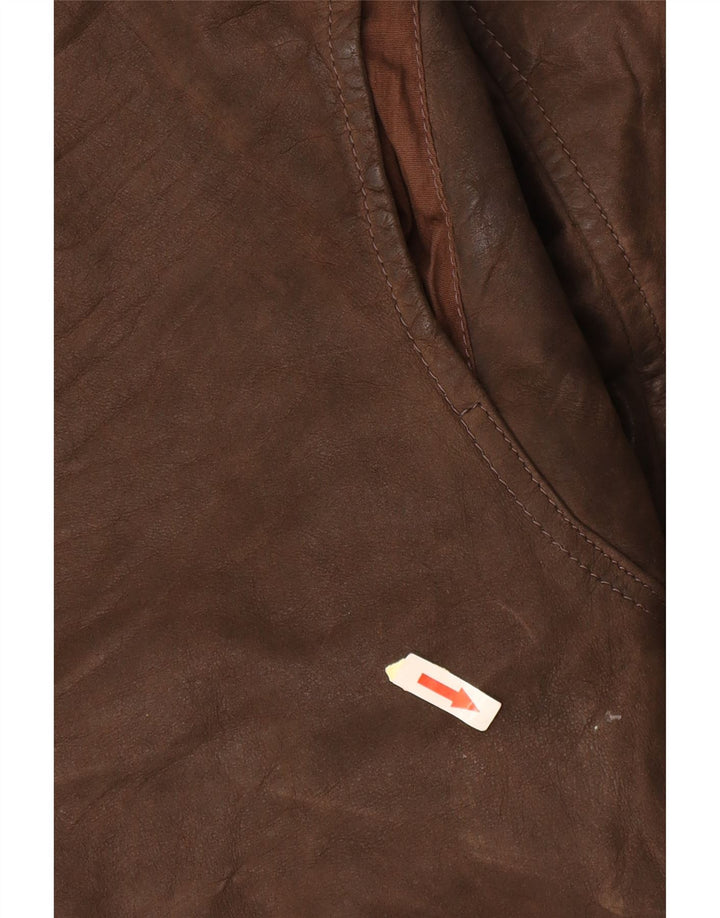 CONBIPEL Veste en cuir pour homme UK 40 Grand cuir marron