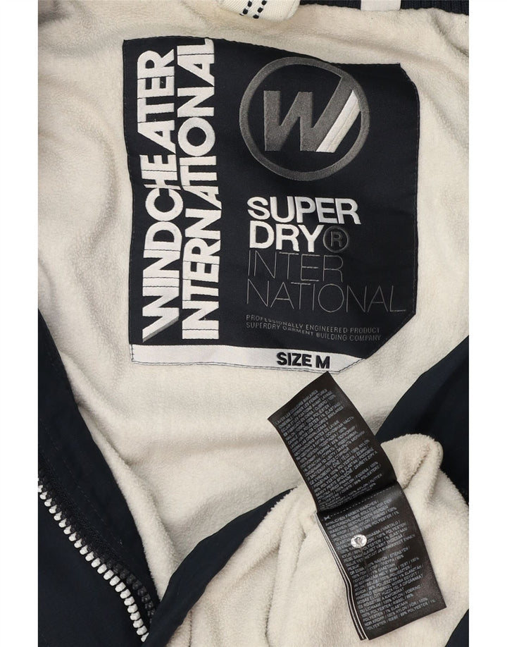 Superdry Veste coupe-vent Windcheater pour femme UK 14 Bleu marine moyen
