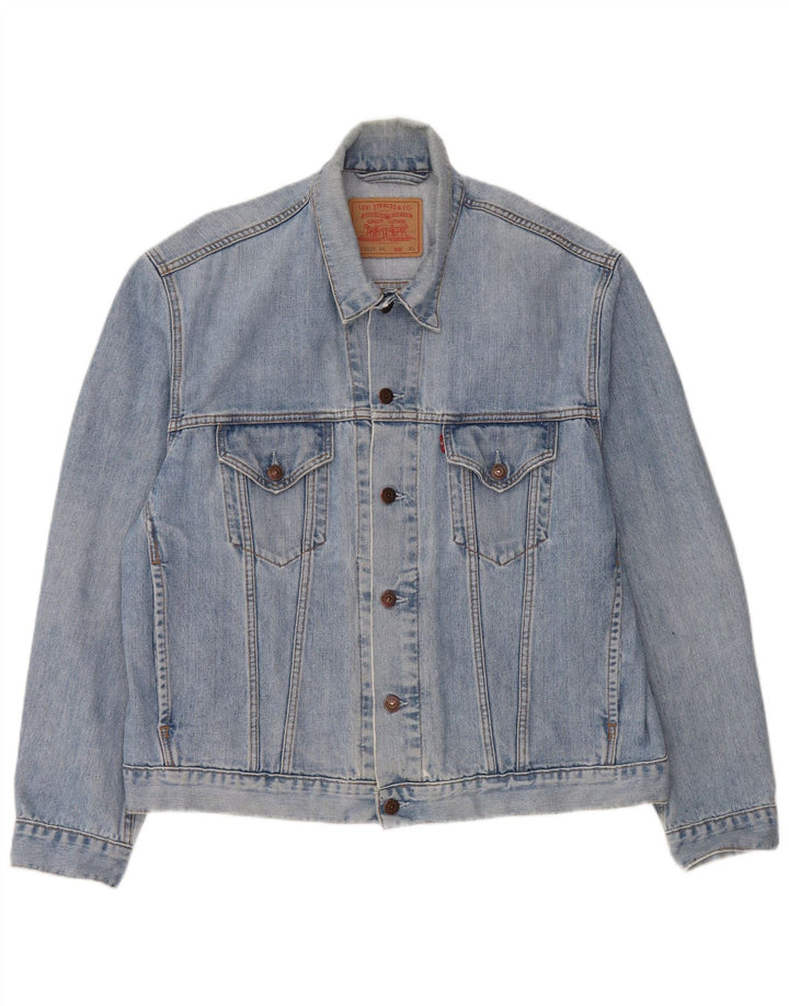 LEVI'S Veste en Jean Homme UK 42 XL Bleu Coton