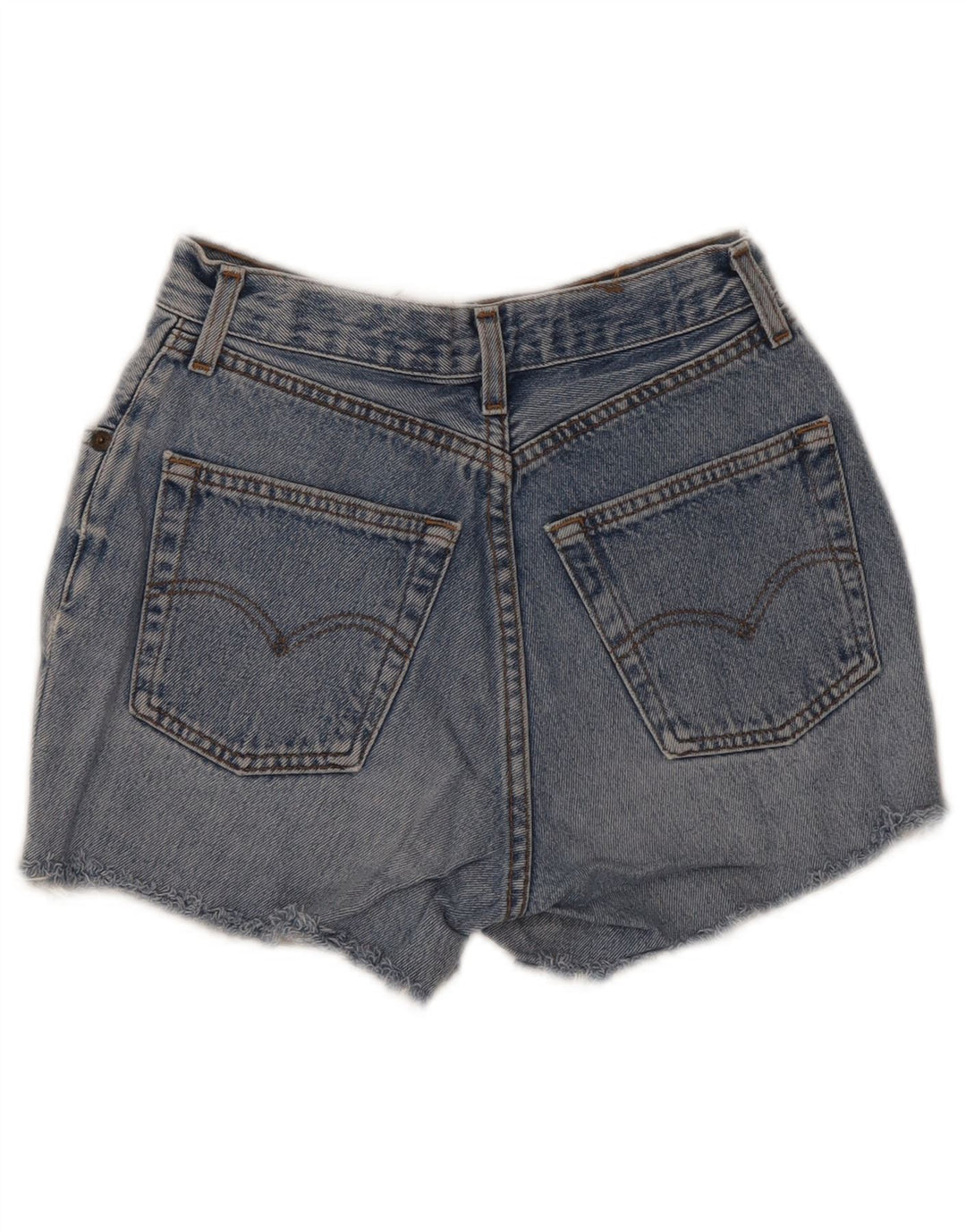 Levi's Short en Denim Déchiré W28 Femme Bleu Moyen Coton