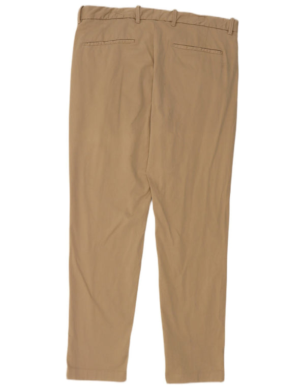 Massimo Dutti Pantalon Chino Slim Homme EU 44 Large W34 L31 Coton Beige