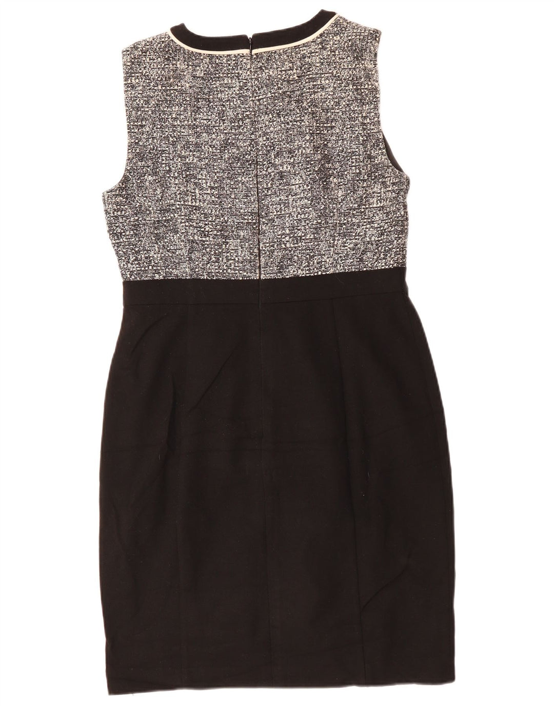 Hobbs Robe fourreau sans manches pour femme UK 42 Polyester moucheté noir moyen