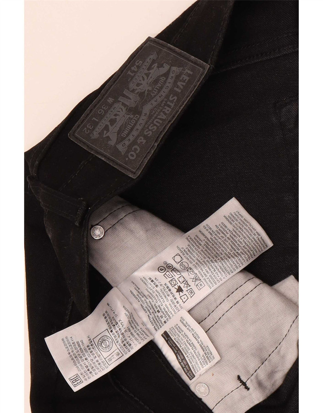 Levi's Jean 541 Tapered Homme Noir Coton