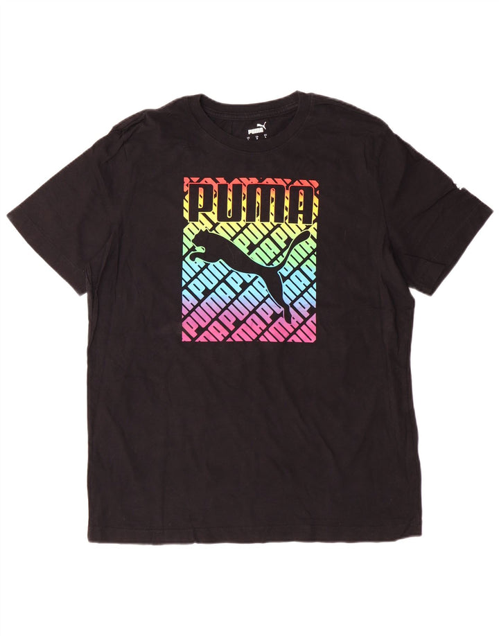 PUMA T-shirt graphique pour hommes, grand, noir