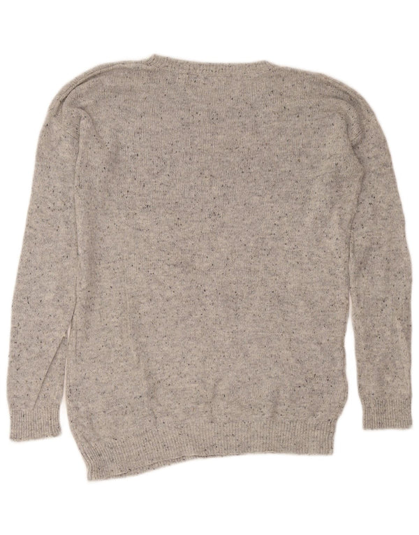 Marks & Spencer Pull ras du cou pour femme UK 16 Large Gris Noël
