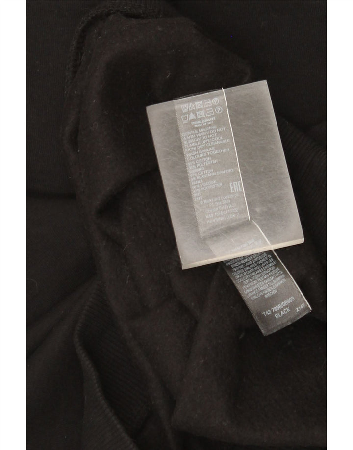 Marks & Spencer Sweat-shirt pour femme UK 12 en coton noir moyen