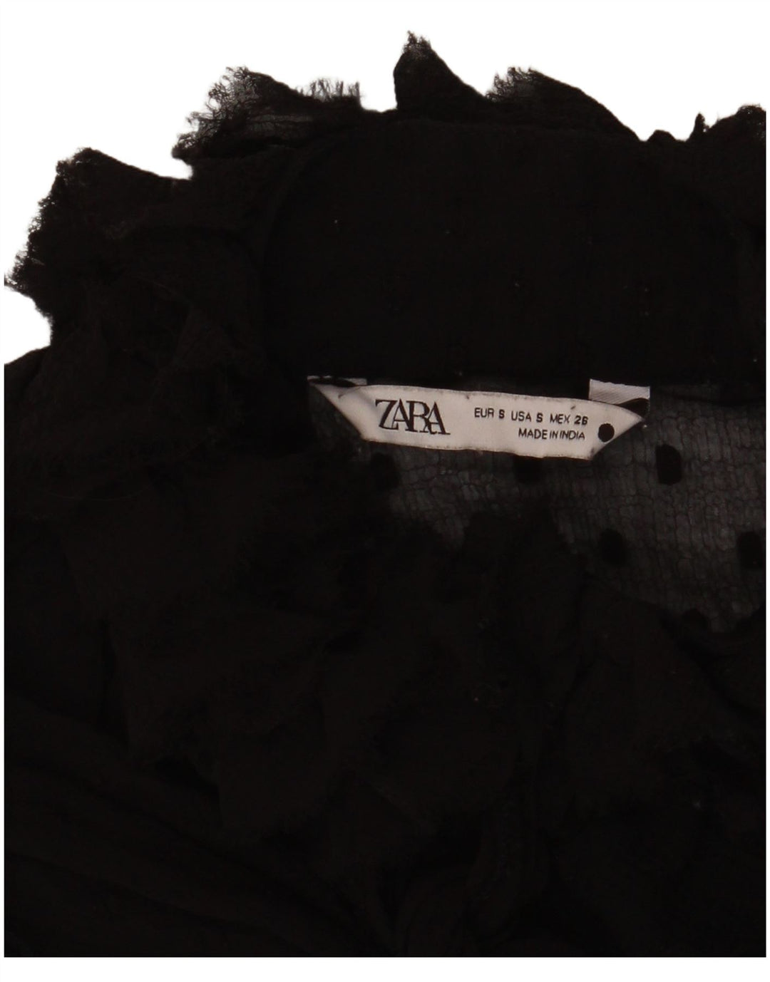 Zara Chemisier surdimensionné pour femme UK 10 Petit Noir à pois