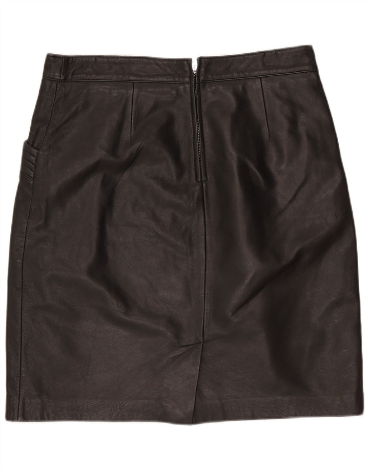 B.Young Mini jupe en cuir pour femme EU 38 Medium W30 Cuir noir